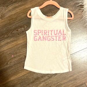 Spiritual Gangster brand tank for kids 4T